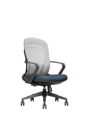 B100 Omega black frame staff chair got ISO + Bifma certificate
