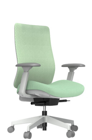 B116-HS grey frame molded foam seat ergonomic chair
