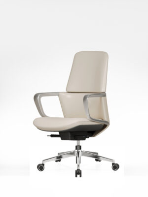 B118 Mid back leather chair PU chair executive smart design