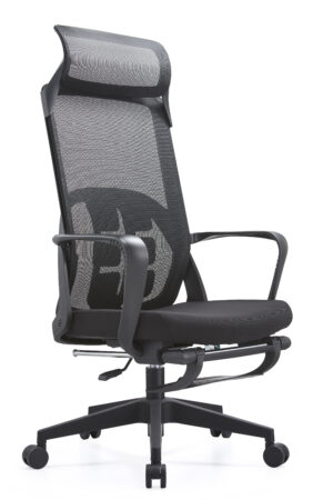 A112 foam seat sleeping chair ergonomic swivel office chair with footstool