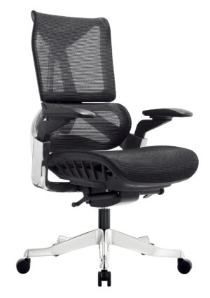 B02-2 mesh seat mid back high level ergonomic chair aluminum frame multifunctional boss chair